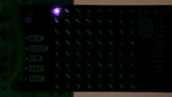 8x8 LED-Matrix violett MAX7219-Aktuatoren