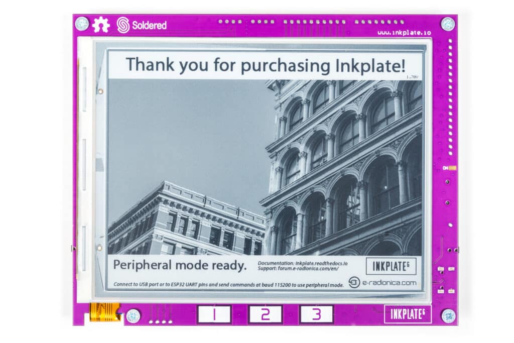 [RETIRED] Inkplate 6 - 6" e-paper board-Retired