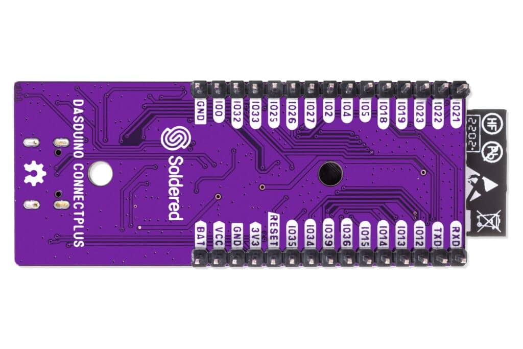 Dasduino CONNECTPLUS male headers (ESP32)-Dasduino & Arduino