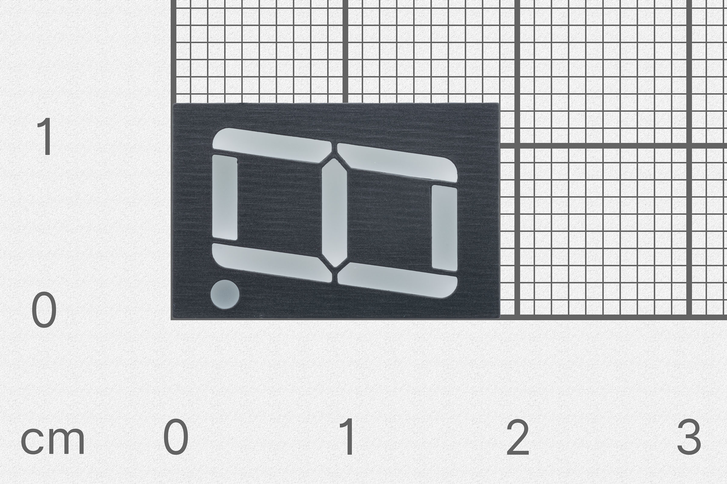 1x LED 7-segment white display, common cathode-7-segment displays