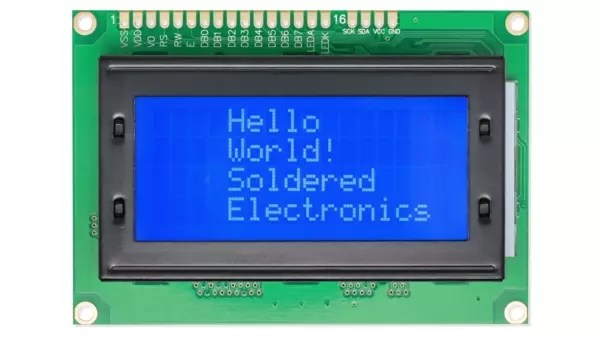 [WIRD NICHT MEHR VERKAUFT] LCD Bildschirm 16x4 weiß/blau