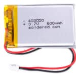 Li-ion battery 600mAh 3.7V&nbsp;