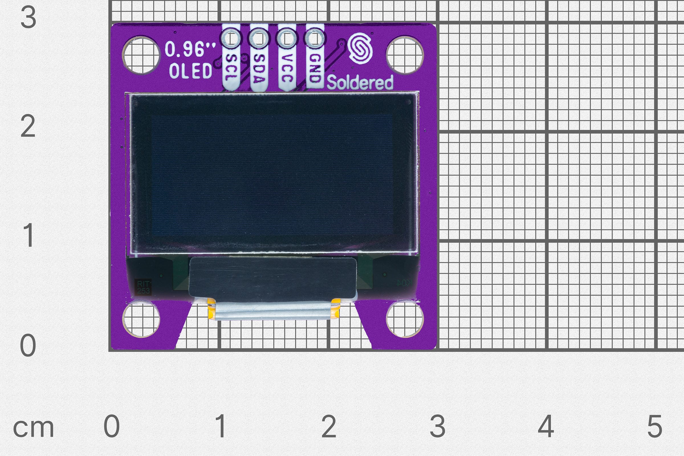Ekran OLED I2C Plavi 0.96" SSD1306-Aktuatori