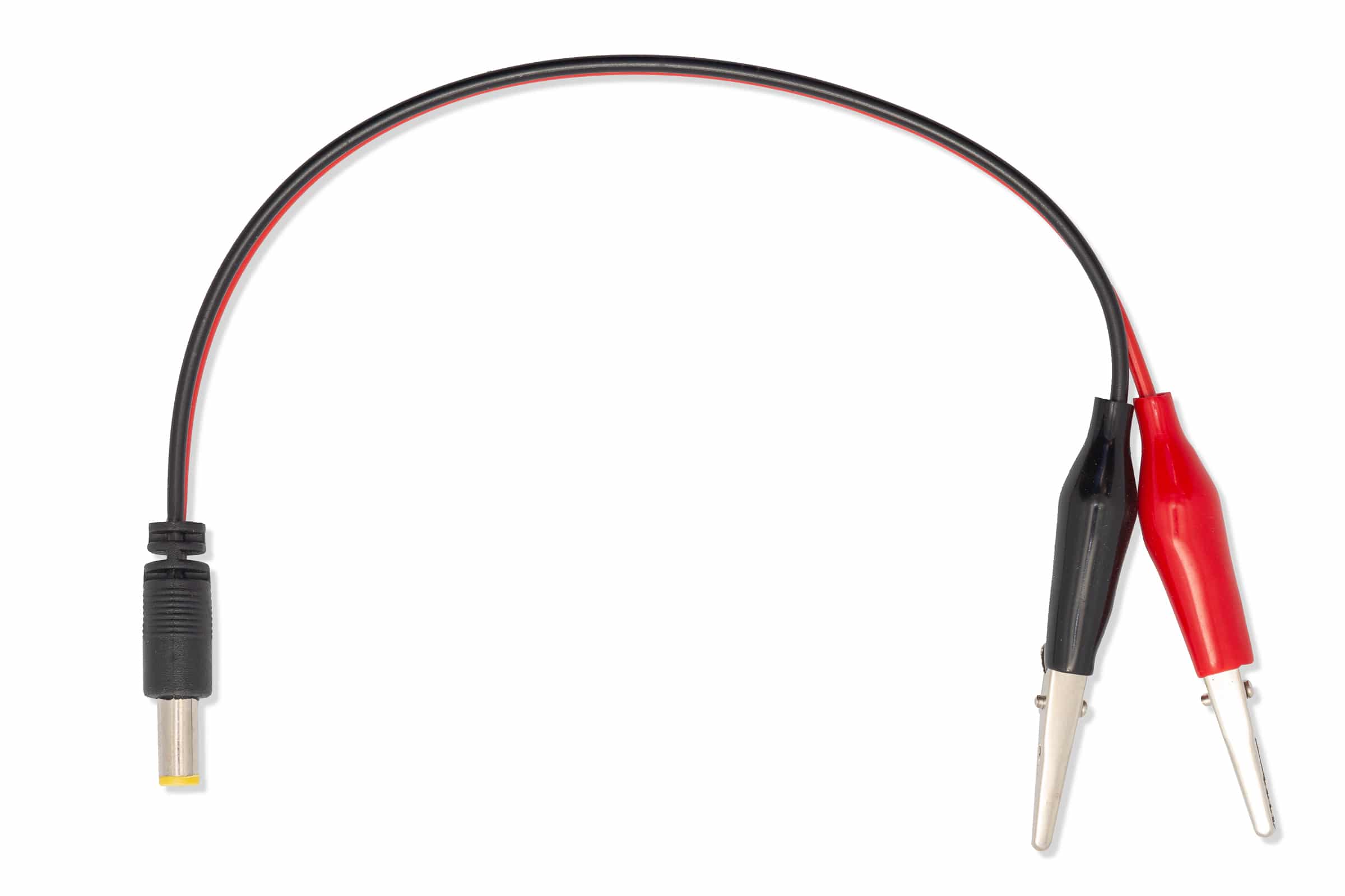 DC Stecker auf Krokodilanschluss Kabel