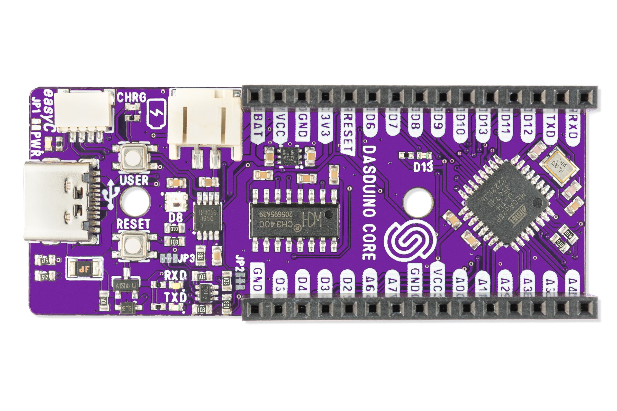 Dasduino CORE with female headers (ATmega328)-Dasduino & Arduino