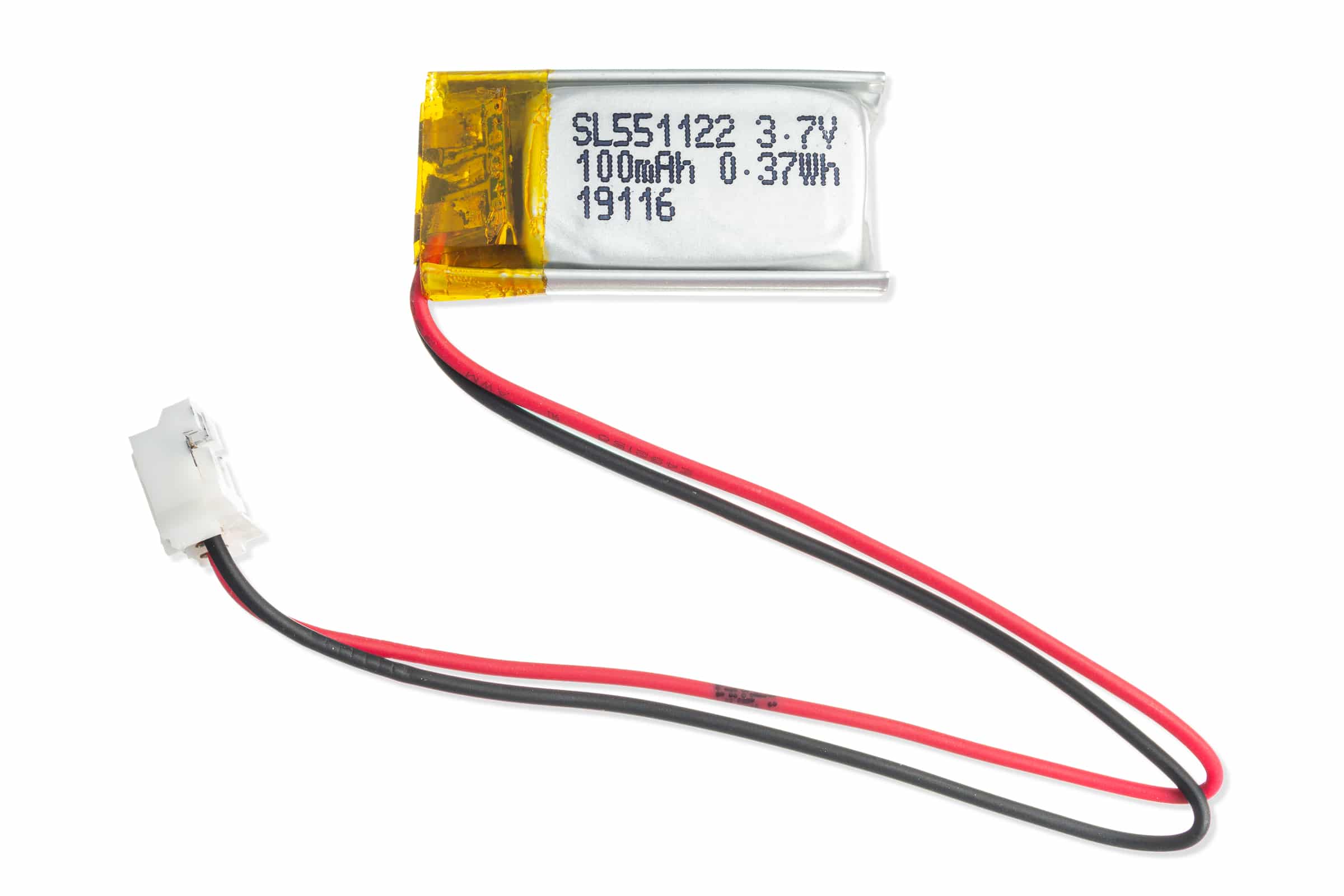 Li-ion battery 100mAh 3.7V