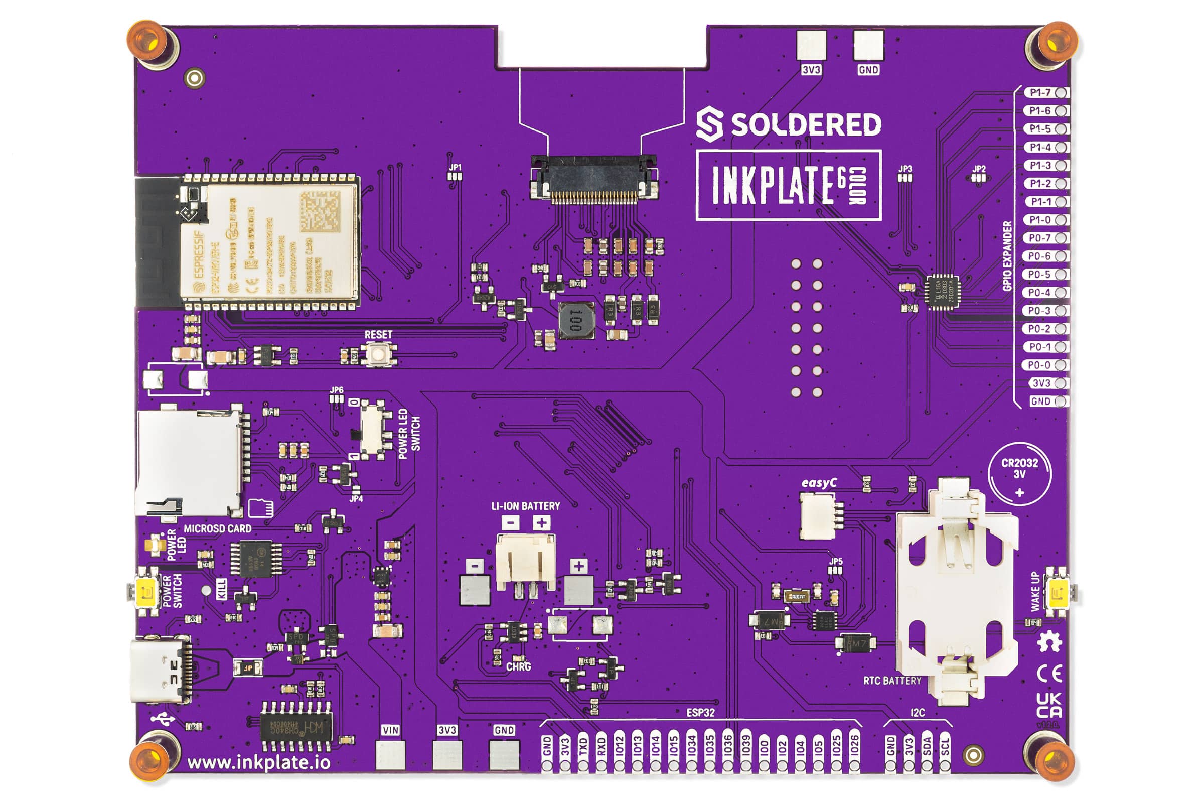 Soldered Inkplate 6COLOR - without EPD-easyC
