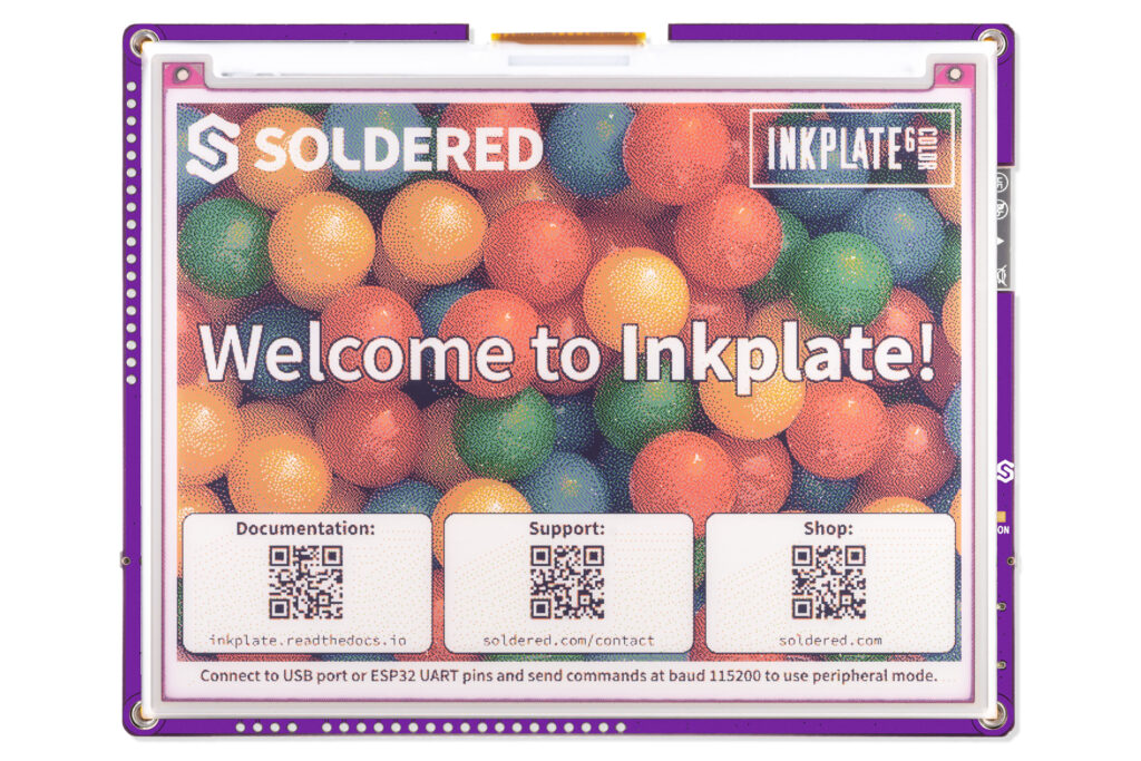 Soldered Inkplate 6COLOR-Inkplate-e-ink