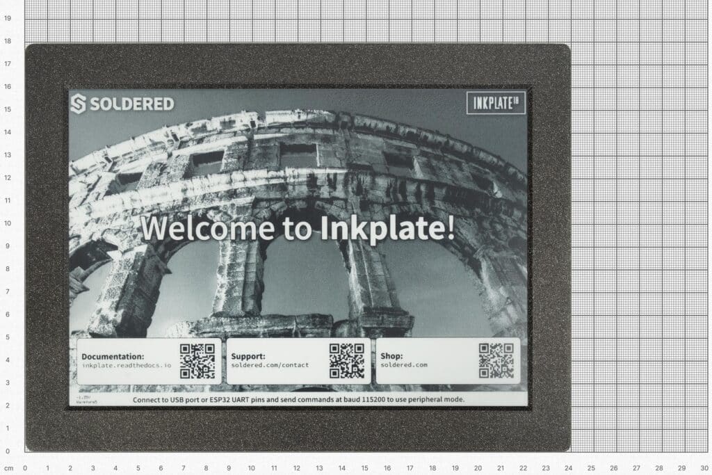 Soldered Inkplate 10 - 9.7" e-paper board with enclosure-7" and larger