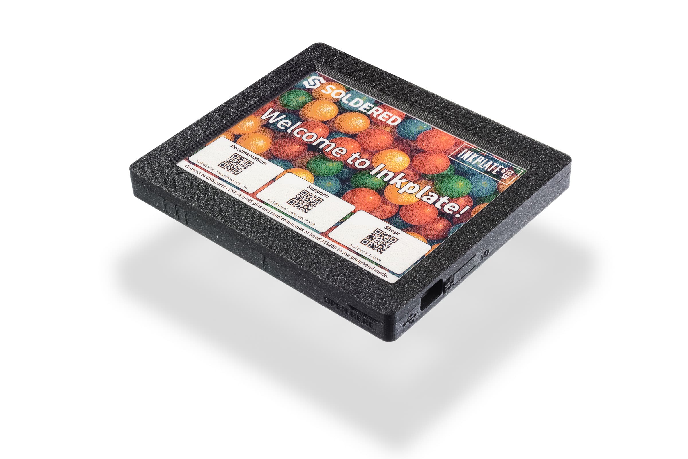 Soldered Inkplate 6COLOR with enclosure - color e-paper board-4" - 7"