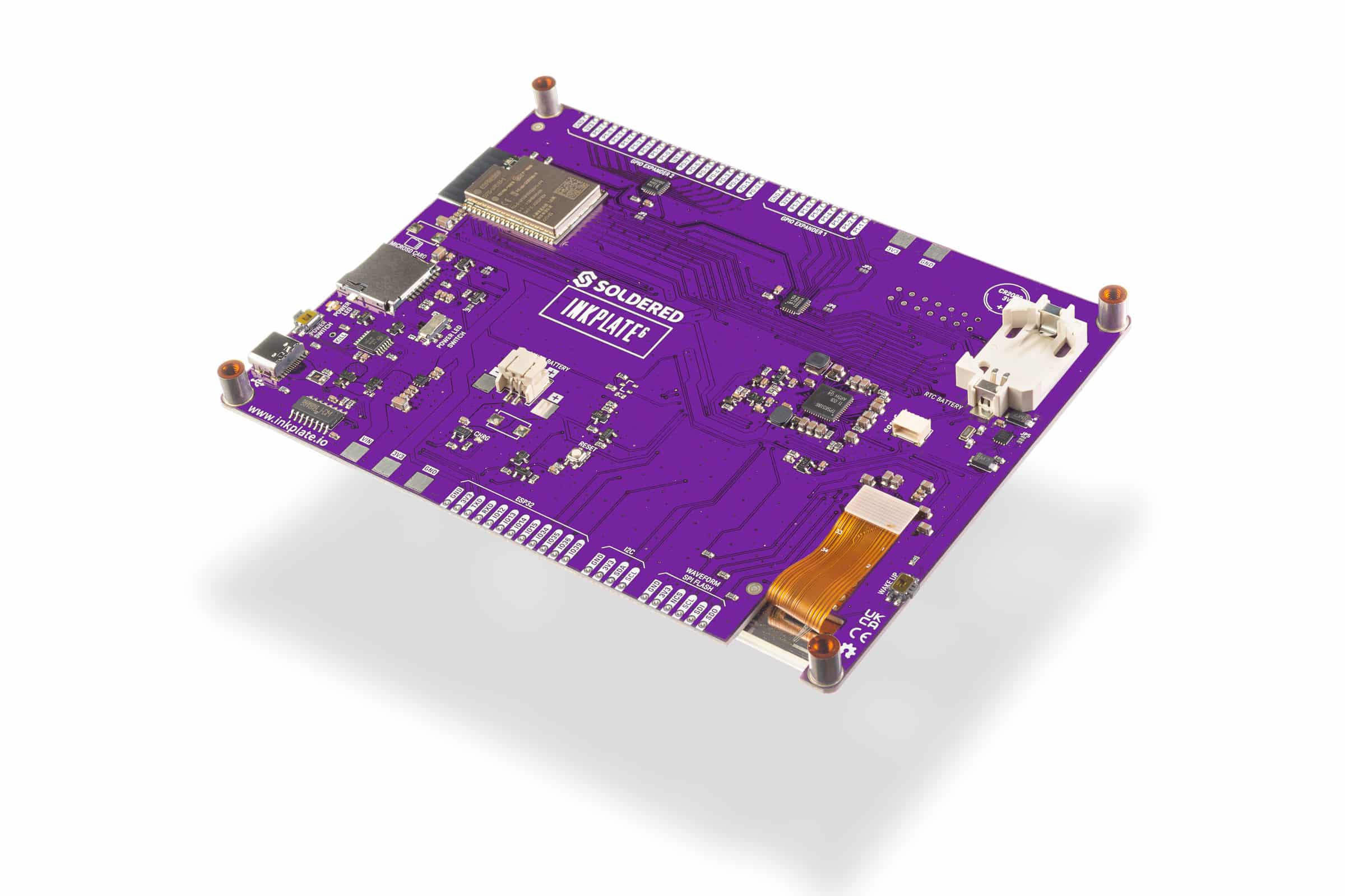 Soldered Inkplate 6 - Platte mit dem 6" E-Paper-4" - 7"