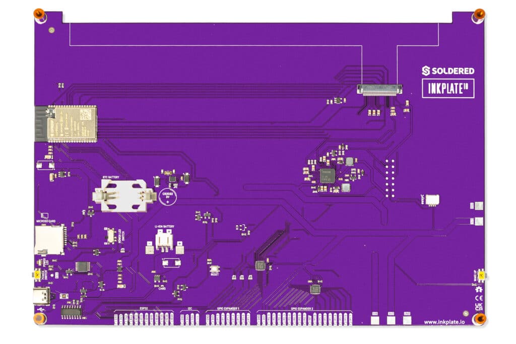 Soldered Inkplate 10 - without EPD-easyC