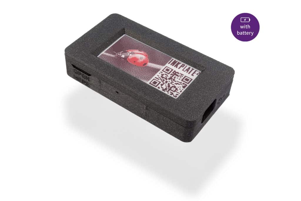 Soldered Inkplate 2 with enclosure and battery-easyC