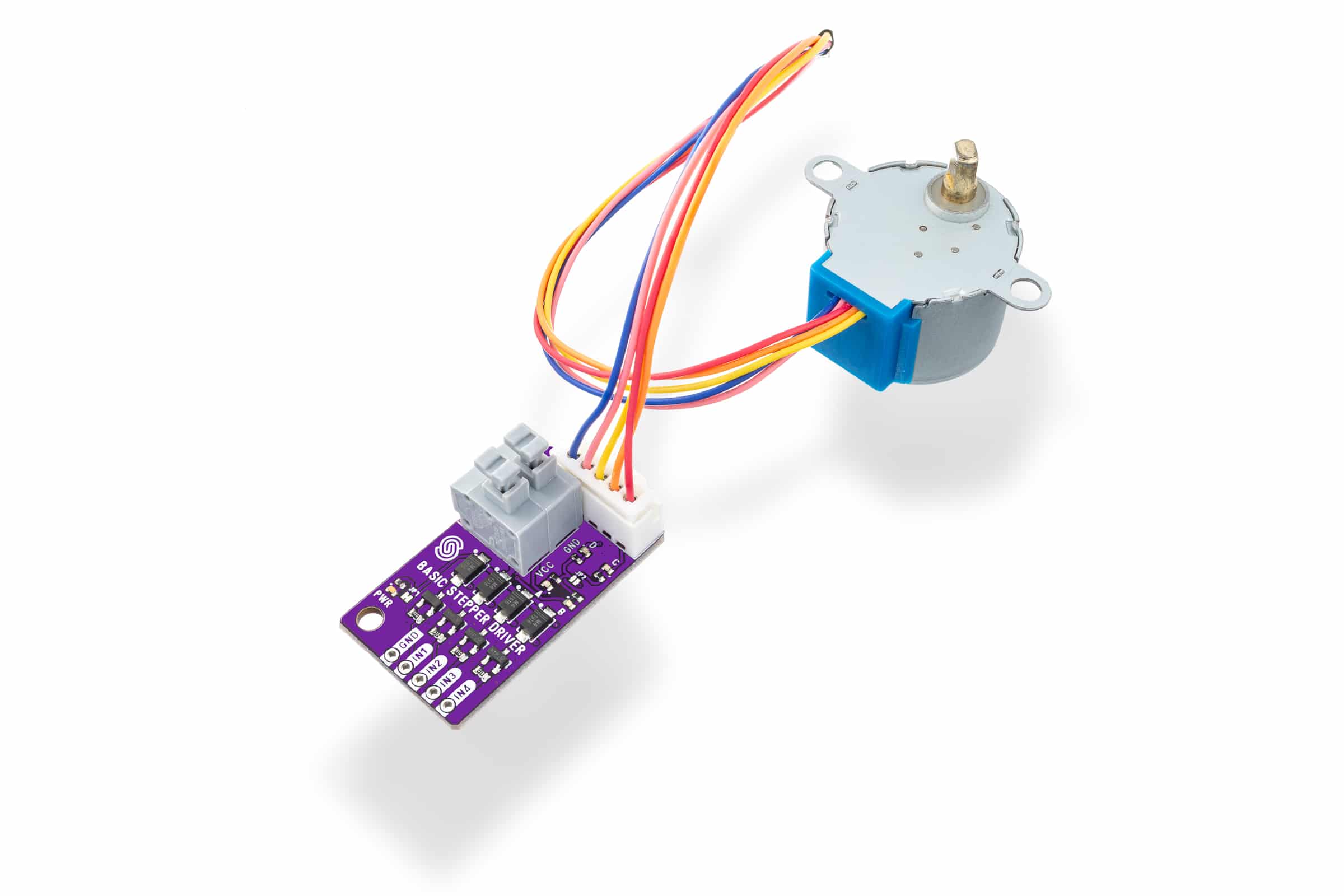 Stepper motor with driver