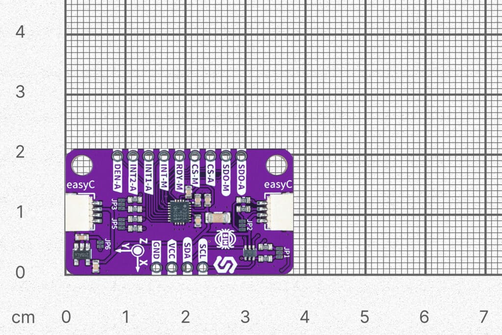 Accelerometer & Gyroscope & Magnetometer LSM9DS1TR 9-DOF breakout-easyC ecosystem