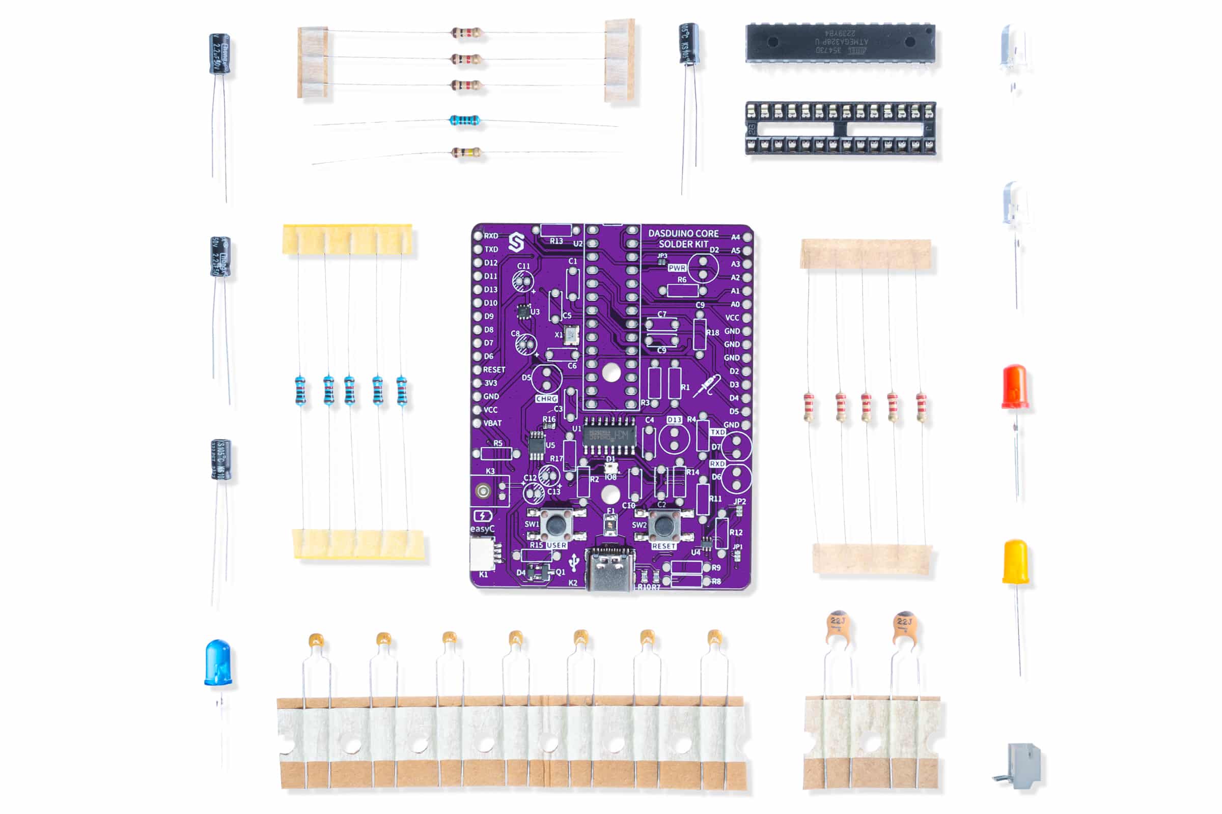 Make your own Dasduino Solder Kit-Dasduino & Arduino