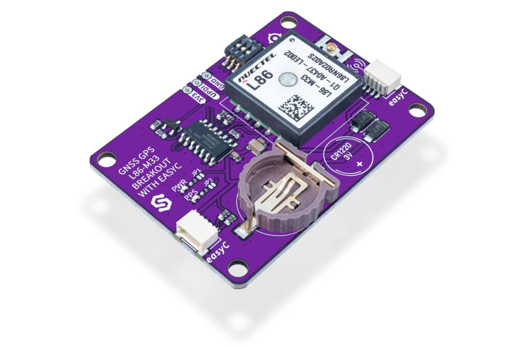 GNSS GPS L86-M33 breakout s easyC-Komunikacija