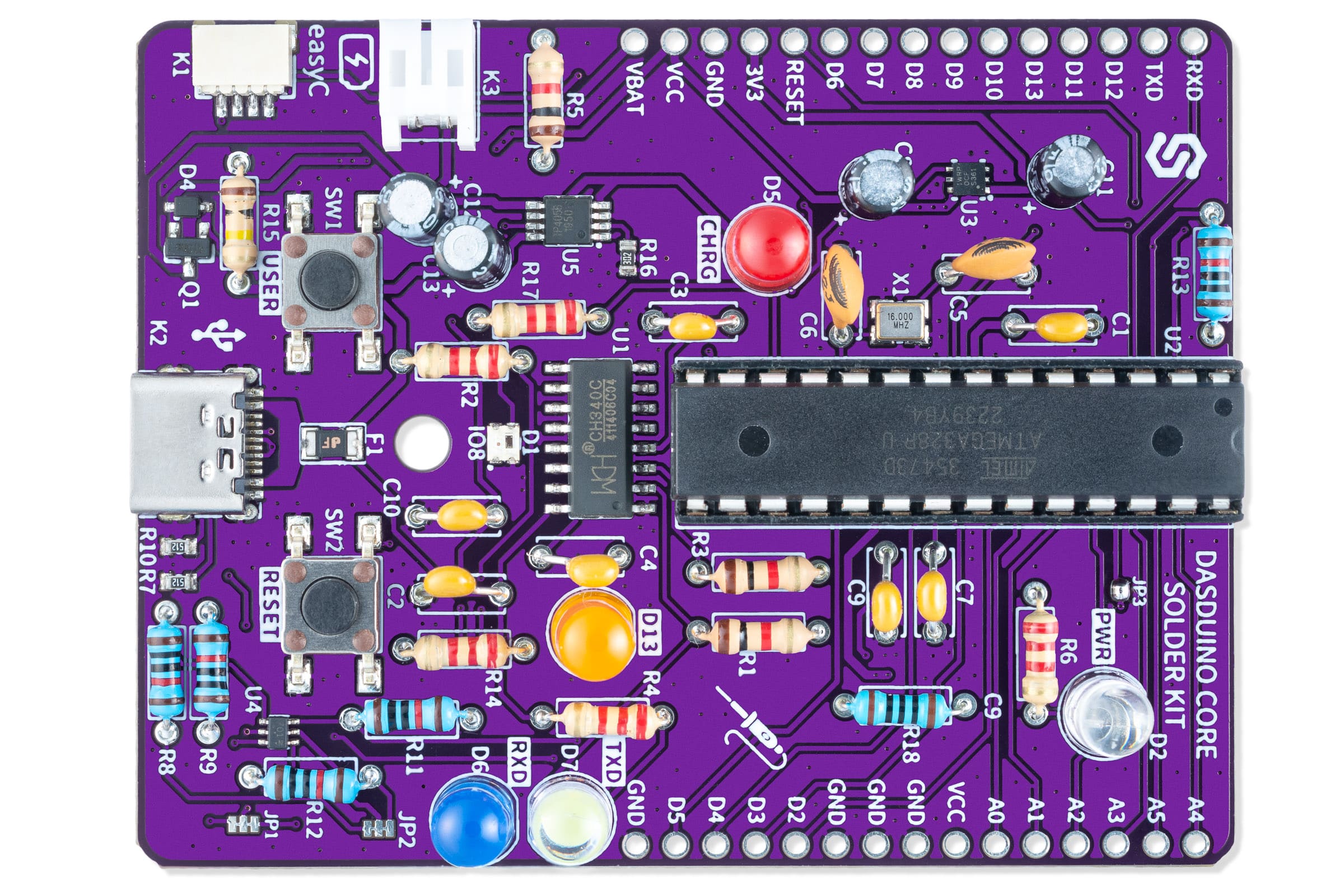 Make your own Dasduino Solder Kit-Dasduino (Arduino-compatible)