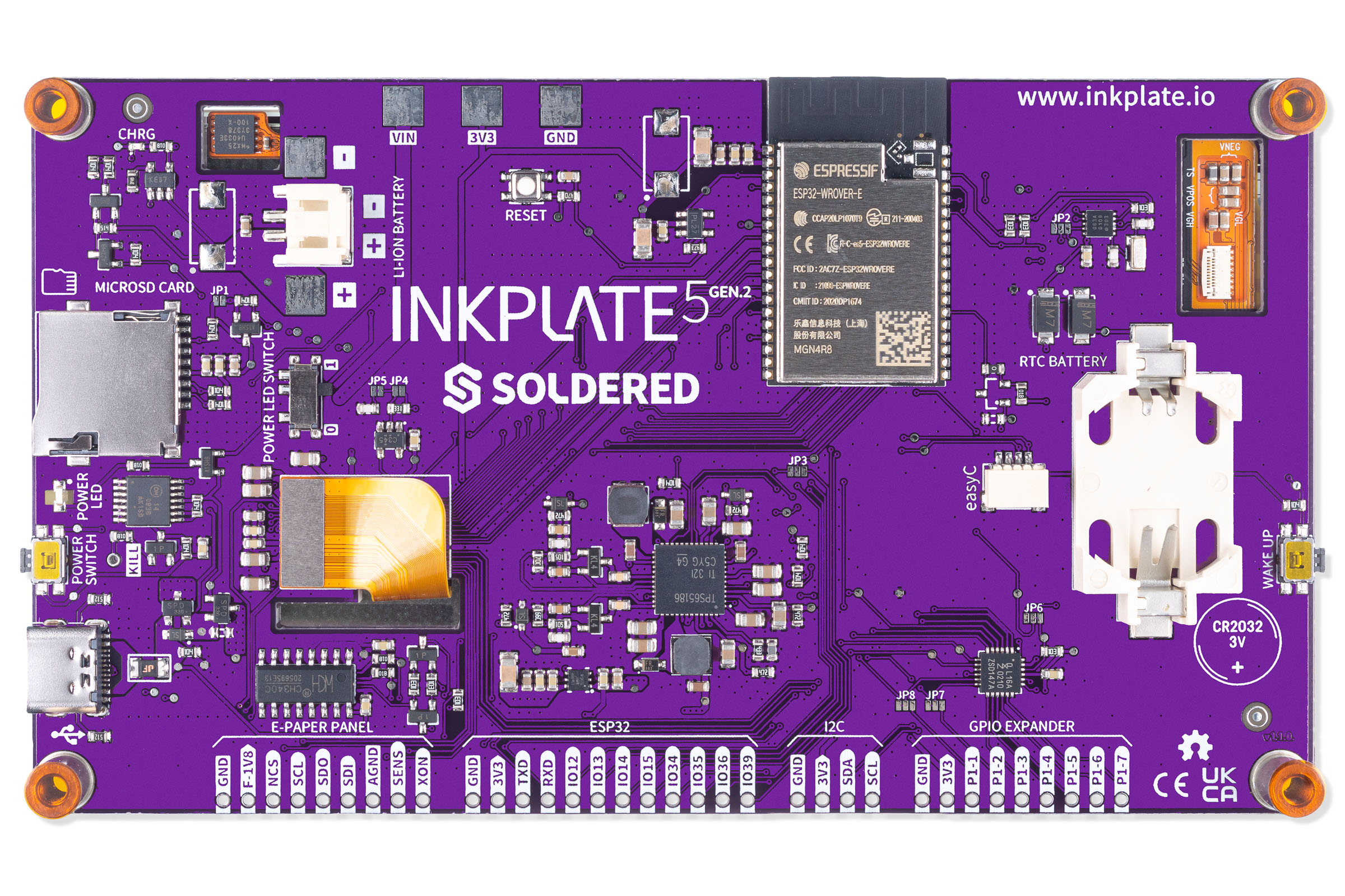 Soldered Inkplate 5 Gen2-Inkplate