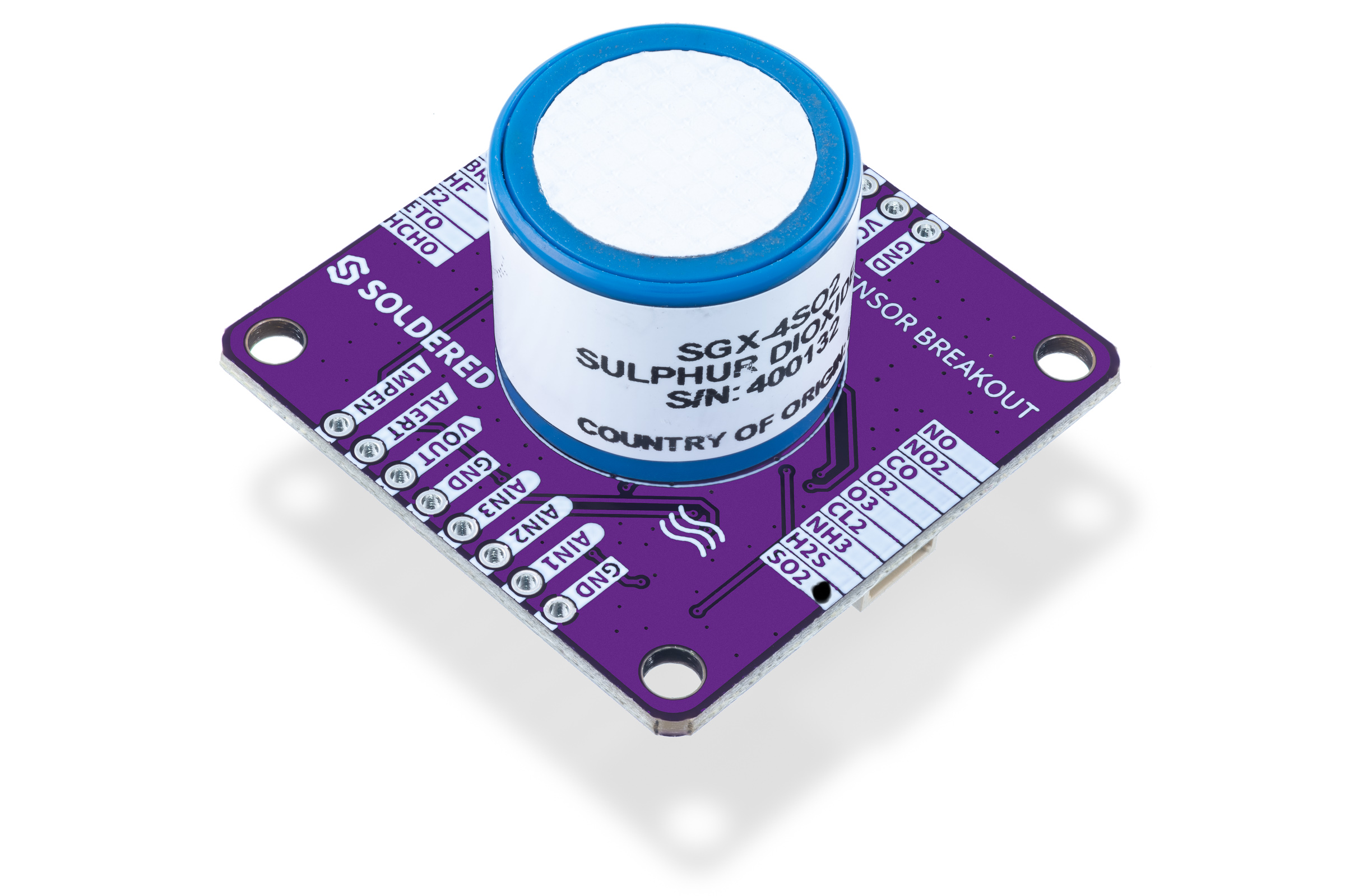 [UMIROVLJEN]  Elektrokemijski SO2 plinski senzor visoke preciznosti, breakout