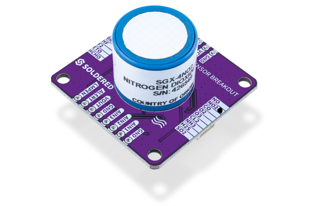 Elektrokemijski plinski NO2 senzor visoke preciznosti, breakout-easyC ekosustav