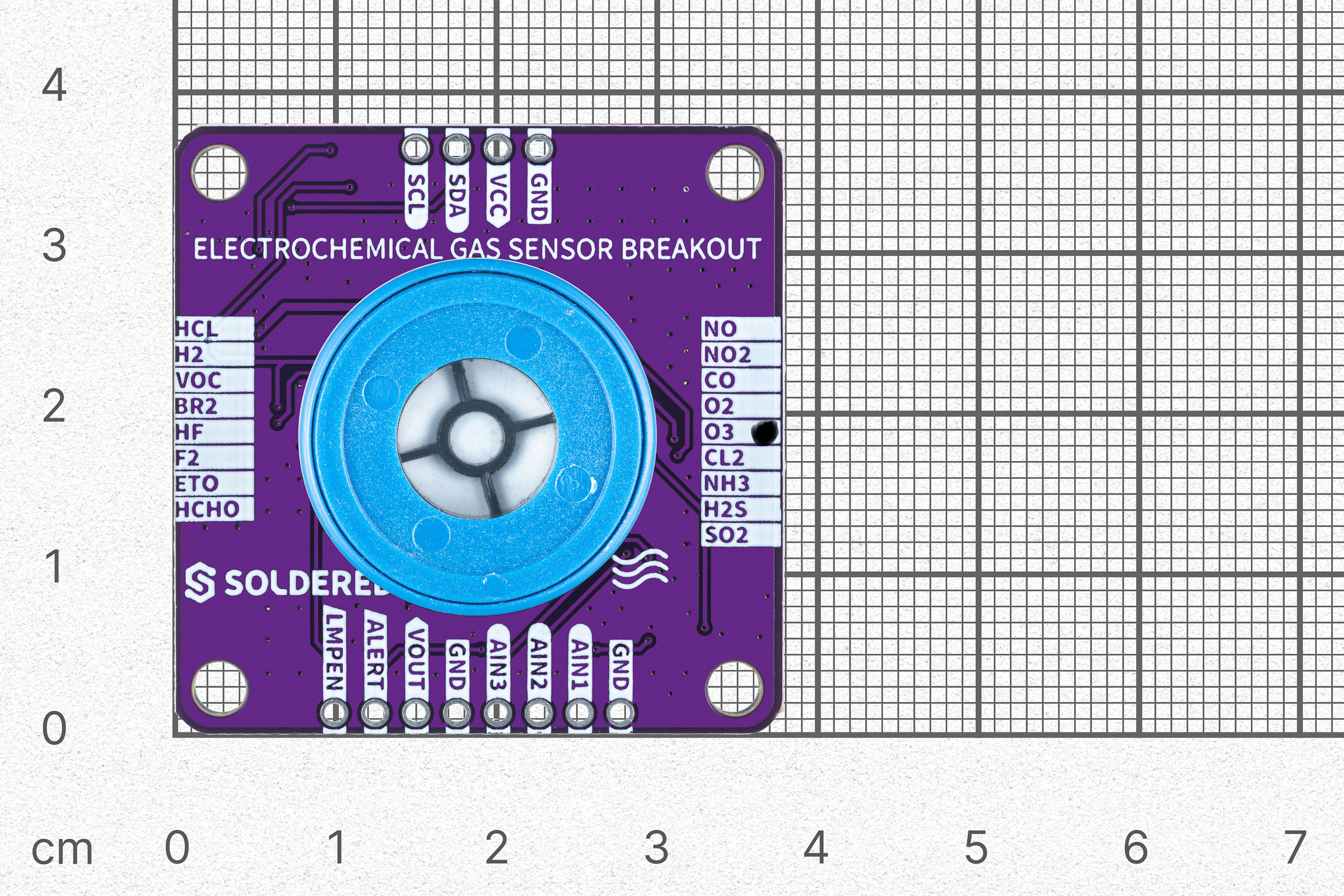 High precision electrochemical O₃ gas sensor breakout-easyC ecosystem