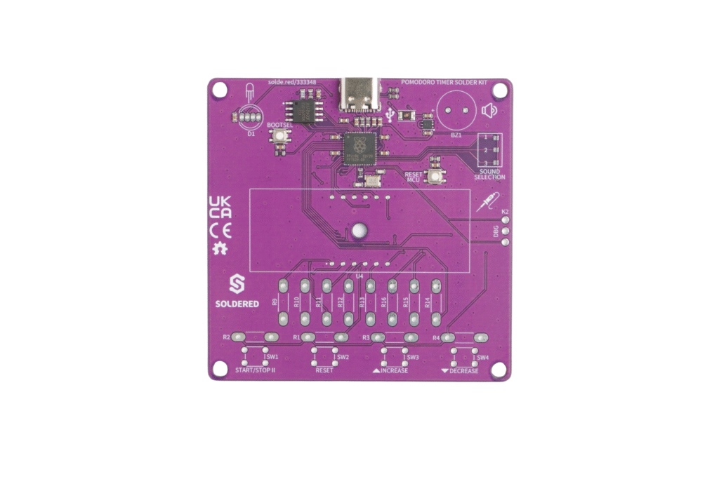 Pomodoro Timer Solder Kit-Soldering kits