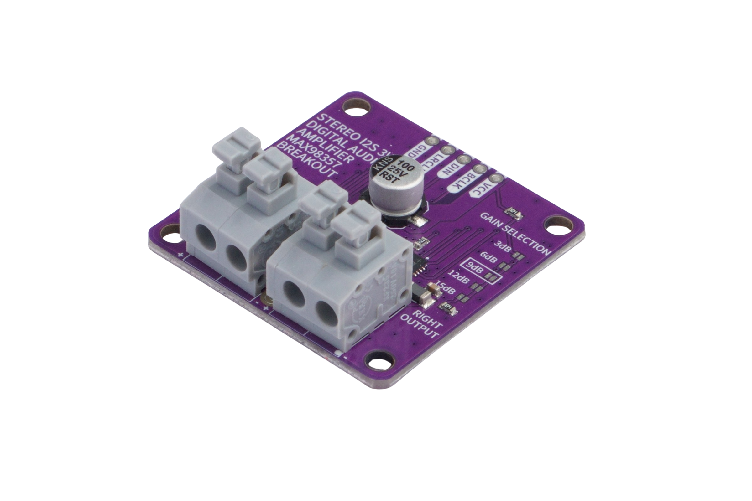 Stereo I2S Audio Amplifier MAX98357