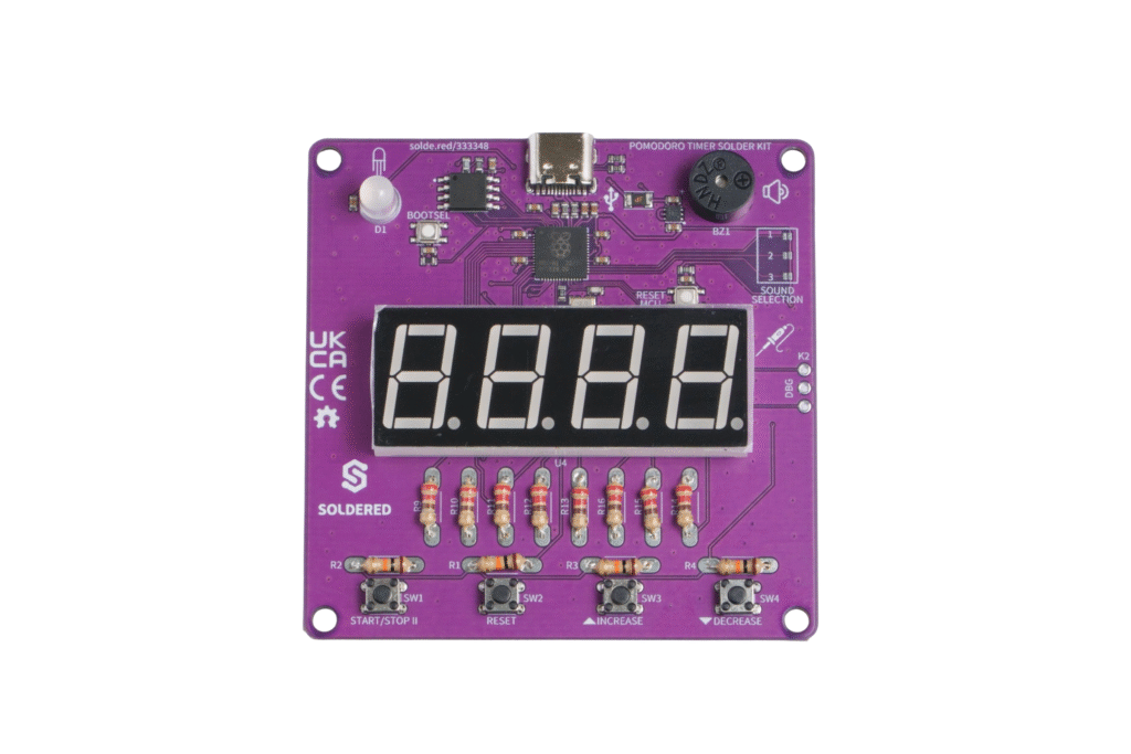 Pomodoro Timer Solder Kit-Soldering kits